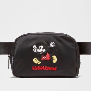 lululemon athletica Black Belt Bag with Mickey Mouse Design